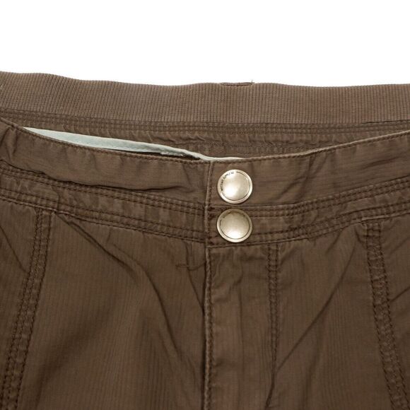 Mossimo Bermuda Shorts Juniors Size 13 W35 Low Waist Lightweight Brown Cotton - Picture 5 of 8